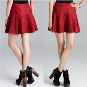 Free People Cheetah Chenille Textured Mini Skirt